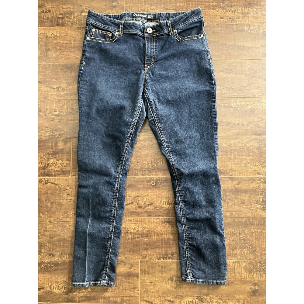 Jordache Skinny Jeans Women's Size 16 Dark Wash Stretch Denim Y2K